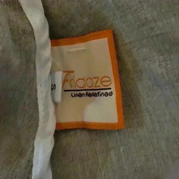 Fridaze 100% Linen Longsleeve Buttondown Shirt Size Small - Picture 9 of 10